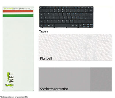 New Net Tastiera Italiana Per Acer Aspire One 521/532/D257 E EMachines 350 - Layout IT, Cavo Flat 25 Mm