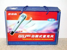 2 RealSonic Dynamic Microphones with Cables