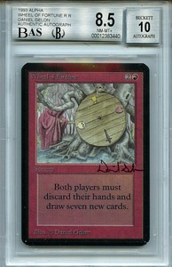 Mtg Alpha Wheel Of Fortune Bgs 8 5 Nm Mt Bas 10 Signed Magic Card Amricons 3440 Ebay