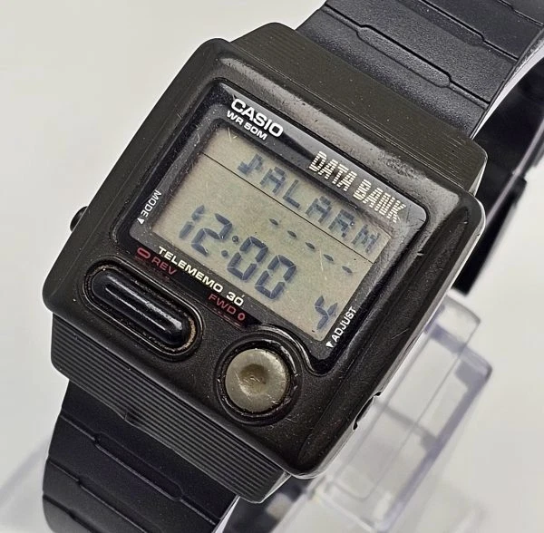 RELOJ CASIO DATA BANK DB-33W TELEMEMO 30 ALARMA CRONÓGRAFO 871 VINTAGE HOMBRE Foto 3 de 4