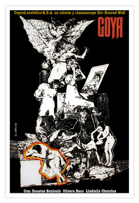 Movie Poster.GOYA.Painter.Russia film.Soviet Art.Home & office room decoration