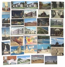 Lot of 75 Vintage Postcards And Postcard Booklet USA Travel