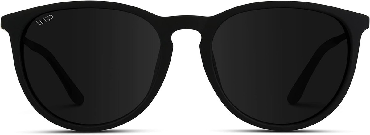 WMP Eyewear Round Sunglasses | Polarized UV Protection Gold 