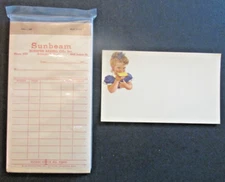 VTG Lot Sunbeam Schafer Baking Company Receipt Book & Postcard Bellingham WA