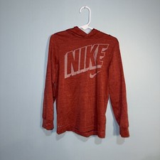 Nike Dri-Fit Pullover Hoodie Red Youth Size 7 Hooded Sweatshirt