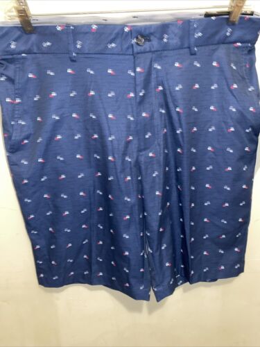 Walter Hagen Perfect 11 Herrenshorts marineblau Golfwagen vorne flach Gr. 36 neu mit Etikett - Bild 2 von 8