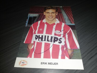 Erik Meijer Hand signed PSV Eindhoven autograph card | eBay