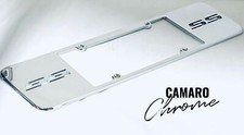 CAMARO CHROME LICENSE PLATE FRAME "SS" (1 PC) 2010-2015 CHEVROLET CAMARO