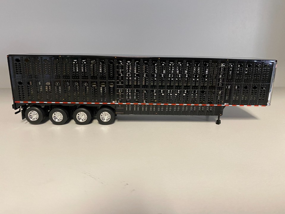 Ruote Cromate DCP 1:64 Con Pneumatici E Assi Per KW Peterbilt - 4 Pezzi