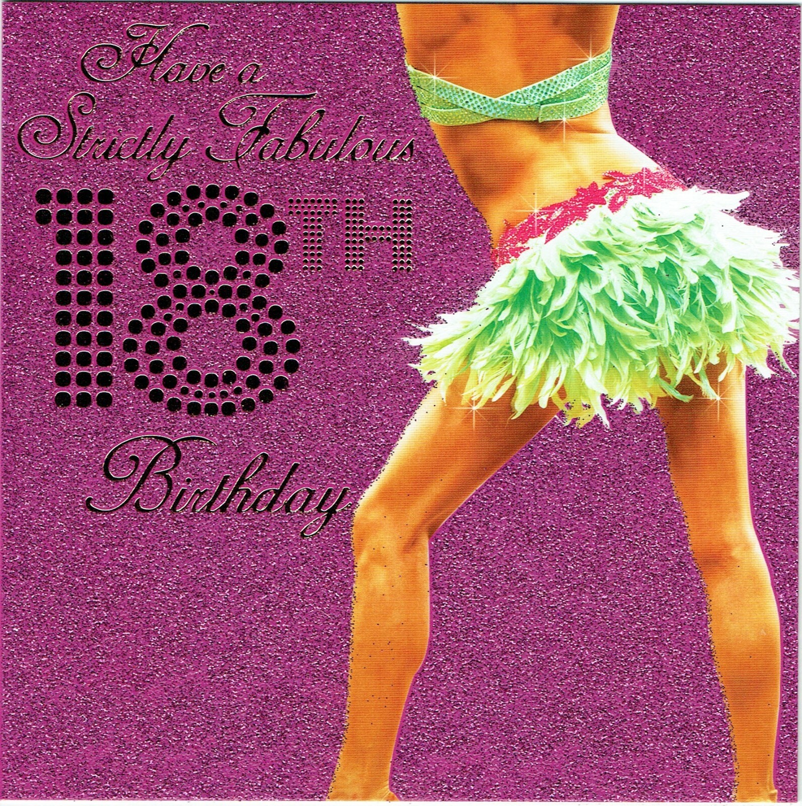 18th BIRTHDAY CARD - AGE 18 - STRICTLY COME DANCING HAVE A STRICTLY FABULOUS 18