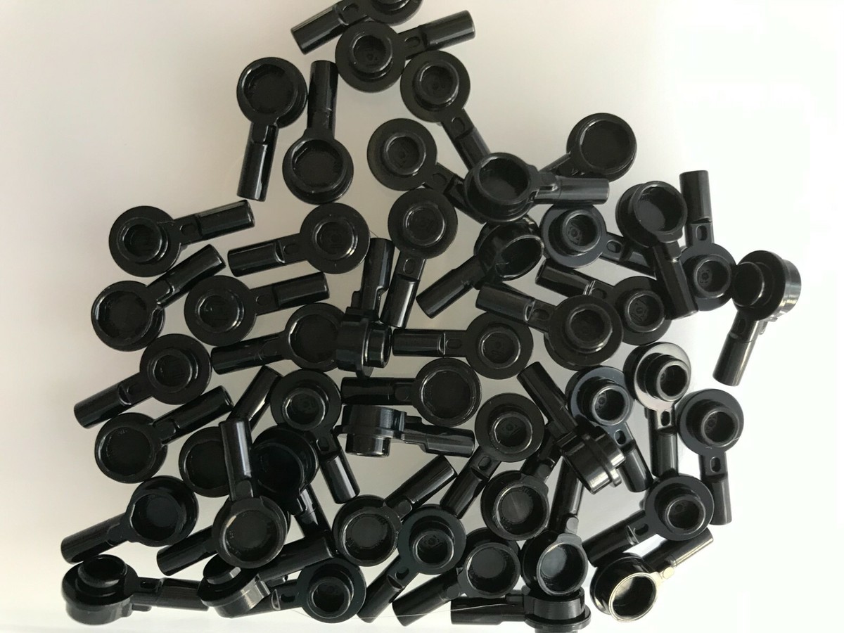 LEGO- NEW-#32828-BLACK-BAR 1L 1 X 1 W/ ROUND PLATE W/ HOLLOW STUD
