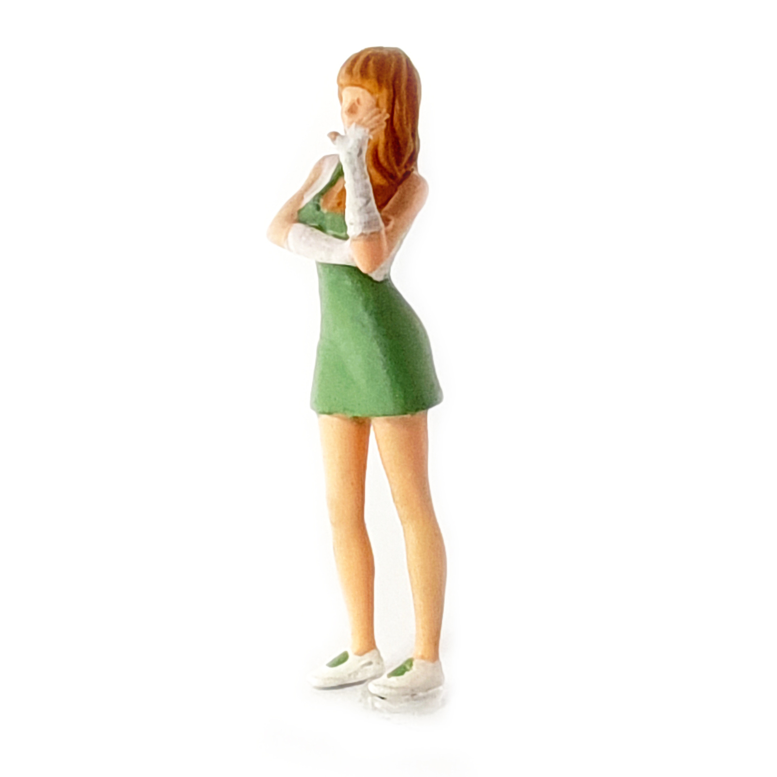 EY 1:64 Painted Dancer Figure Miniature Model Diorama Trendy Girl Skirt