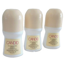 Avon Candid for Her 3 Roll-On Anti-Perspirant Deodorant 1.7oz, Give to Gift  