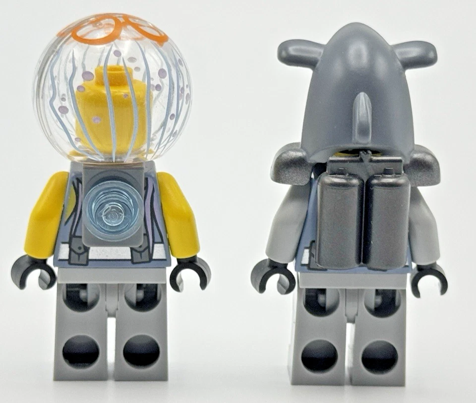 Lote de 2 Minifiguras LEGO Ninjago Película Tiburón Ejército Jalea Hammer Head - Envío Gratis Foto 2 de 2