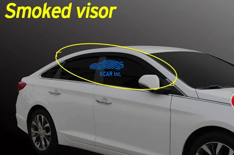 Копченый козырек на окно защита от солнца дождя K/125 4P для Hyundai Elantra GT 2013 ~ 17 - Изображение 4 из 4