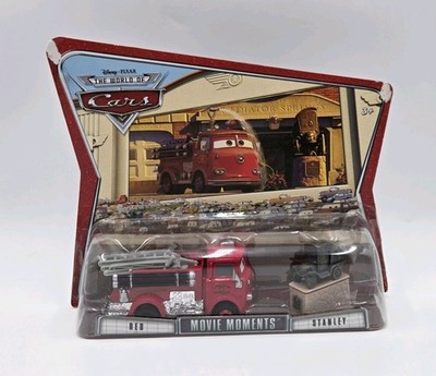 Disney Pixar Cars 07 Movie Moments Stanley & Red Firetruck Diecast Car Set 1:55 