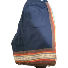 Cookies Brand  Swim Trunks Mens Size Medium Navy Blue Brown Rust Barbed Wire