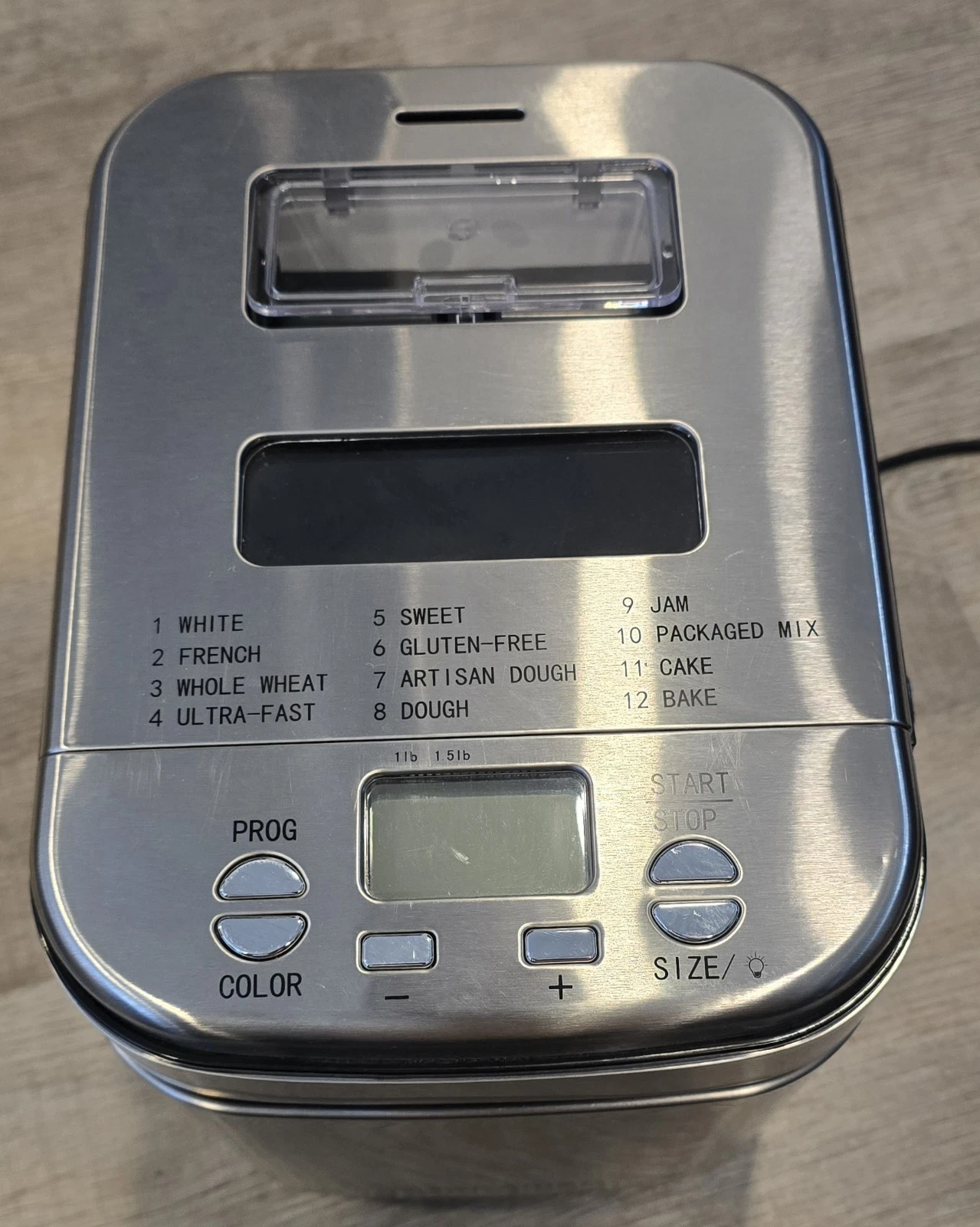 Geoffrey Zakarian K50466: 1.5lbs. Bread Maker Stainless Steel ..Used .. Tested