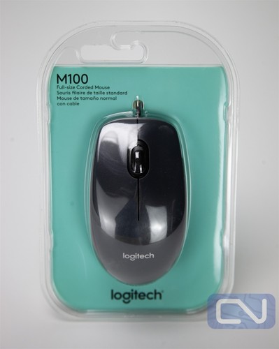 *New Sealed* Logitec M100 Mouse full-size corded Left hand/ right hand USB - Picture 2 of 3