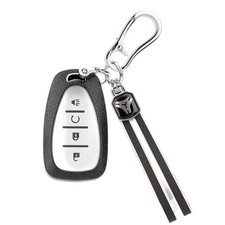 Key fob Cover for Chevy with Keychain, Soft Leather Car Key Case for Chevy Eq...