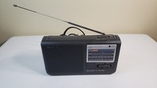 Sony ICF-36 Weather TV FM AM 4-Band Portable Radio Tested  Working AC Cord