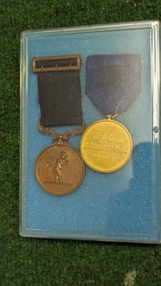 Two medal set for John Raymond Hart 1933 Royal Humane Society UK British