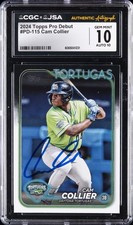 2024 TOPPS PRO DEBUT #PD-115 CAM COLLIER CGC 10 GEM MINT