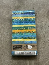 Timeless Treasures Tonga Treats 2.5" Batik Fabric Strips Island Punch OOP