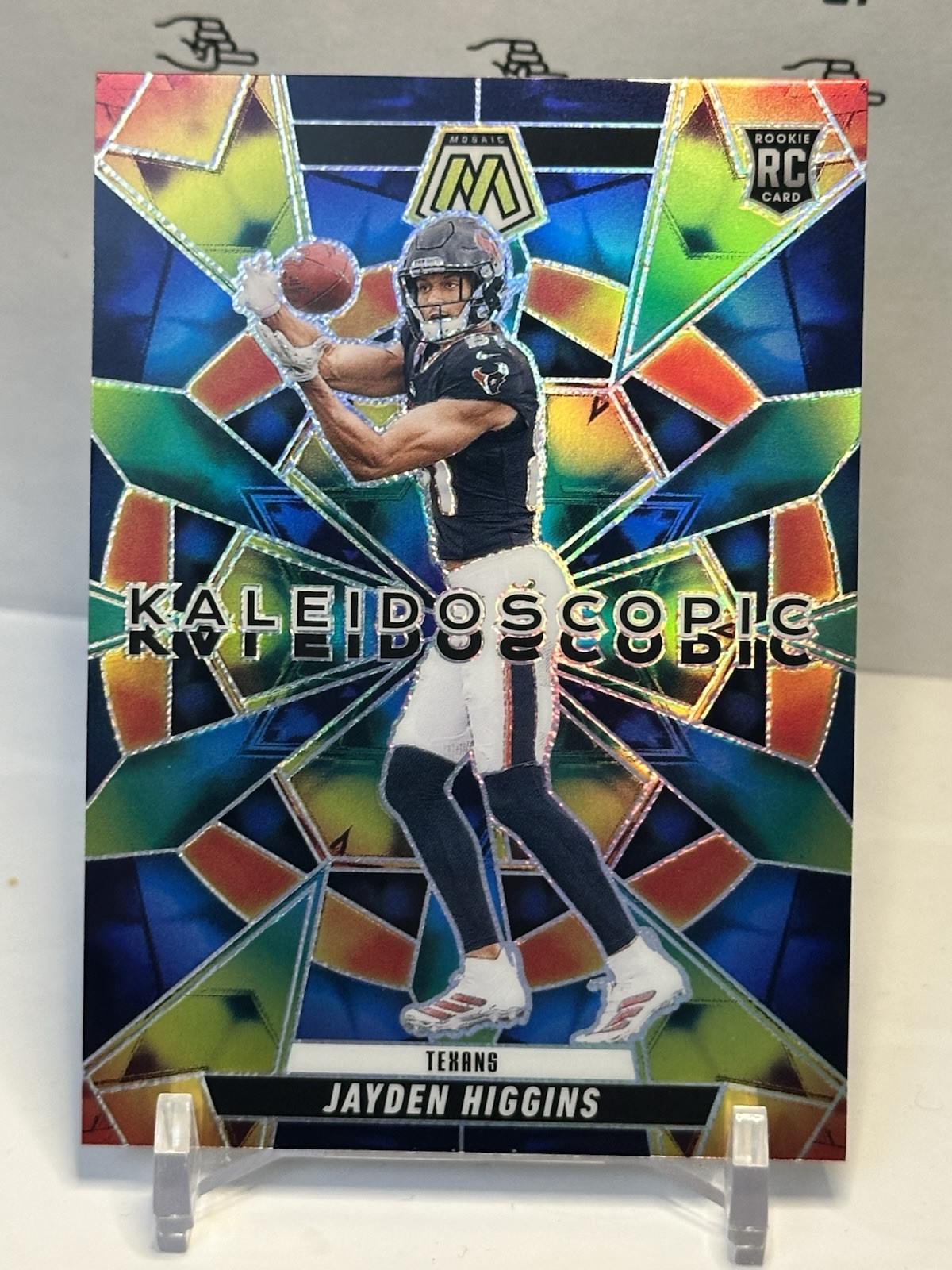 2025 Panini Mosaic - Jayden Higgins - Kaleidoscopic SP Case Hit RC #23 Texans