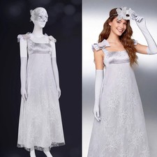 Two-Piece Dress Set Medieval Regency Tea Party Women's Long Gown Lace-up