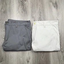 Rhone Commuter Pant Slim Fit Mens Sz 36 Inseam 31” Navy Blue & Ivory LOT OF 2