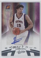 2010-11 Absolute Memorabilia Platinum Spectrum 9/25 Robin Lopez #88 Auto 0b0