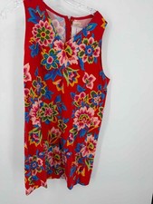 Pre-Owned Carolina Herrera Red Size 14 Short Sleeveless Dress