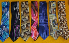 7 JERRY GARCIA / GRATEFUL DEAD  batch 28  MENS TIES  60" FULL COLOR WARDROBE