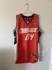 Men’s Reebok 2004 Charlotte Bobcats Inaugural Season Jersey Sz L - Orange RARE