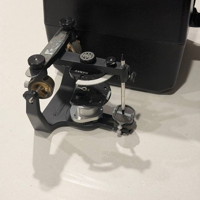 Hanau Wide Vue Arcon Semi Adjustable Dental Articulator Mounting Table Case
