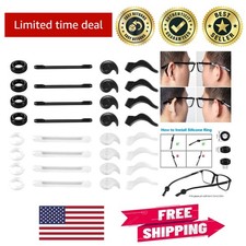 Versatile 16 Pairs Eyeglass Retainers - Silicone Comfort for All Styles