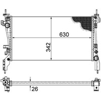 KüHler MotorküHlung Mahle Cr 1120 000S FüR Fiat CitroëN Peugeot Doblo Cargo Qubo