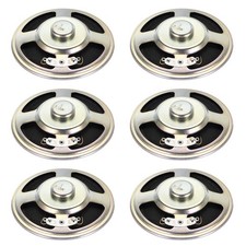 6 Pcs 3W 8 Ohm Small Speakers Metal Shell Round Internal Micro Magnet Speaker