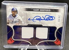 2025 Topps Tier One Gary Sheffield Game Used Memorabilia Patch Auto Dodgers /99