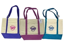 Trader Joe's Trick Treat Mini Canvas Tote Bag 3 Colors 3 Packs Free Shipping USA