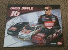 GREG BIFFLE ***AUTOGRAPHED*** #16 ORTHO FORD CUP SERIES HERO CARD #2W