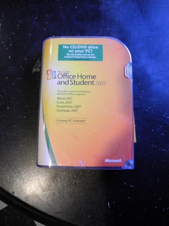 Software coleccionable raro 2007 MS Office hogar/estudiante, historia coleccionable ENCONTRAR Foto 2 de 4