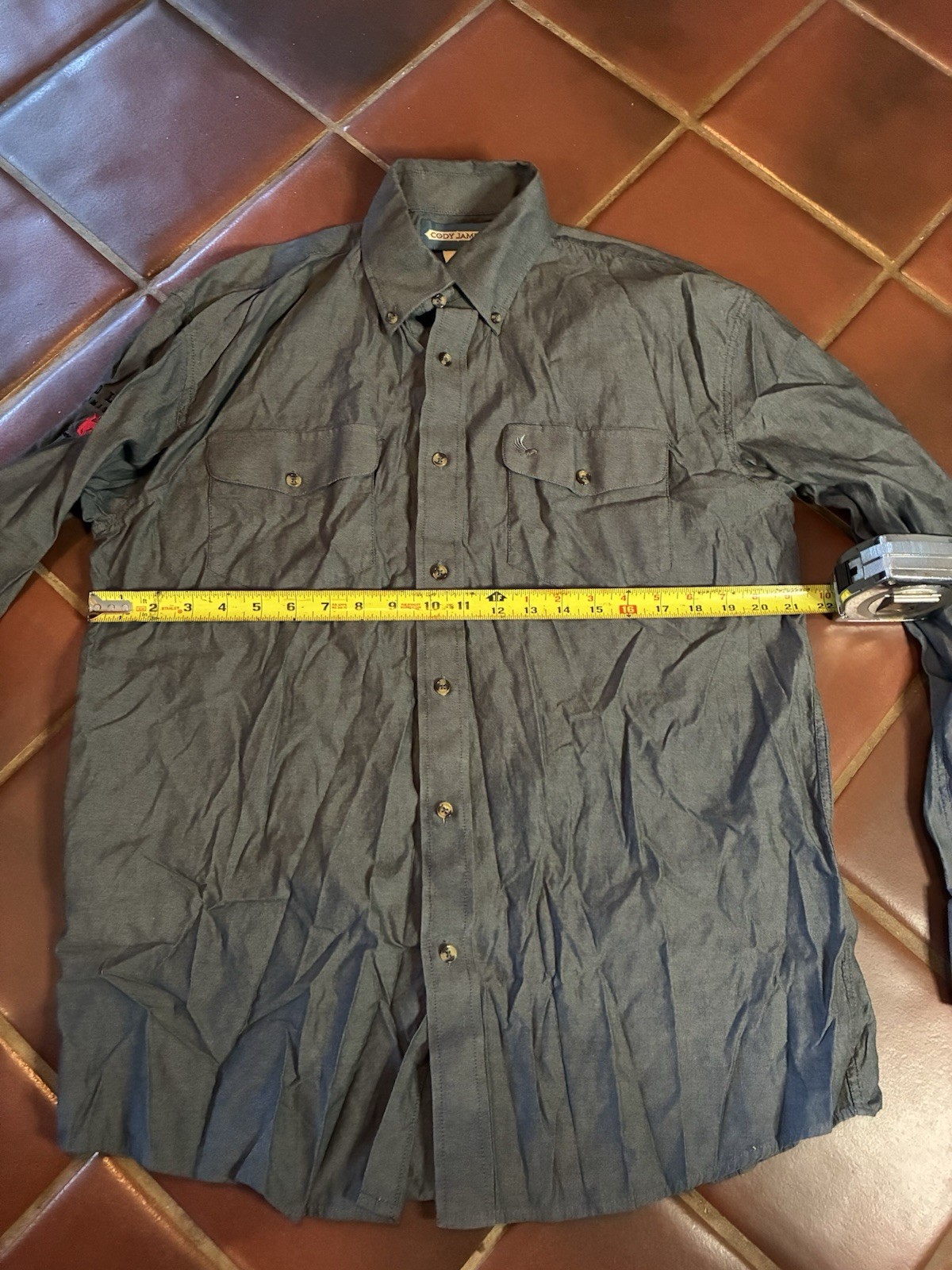 Cody James Button Front Collared Large Shirt With… - image 5