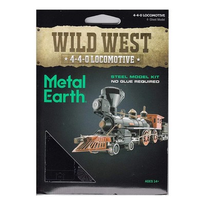 Metal Earth Fascinations Wild West 4-4-0 Locomotive 3D Metal Puzzle NIP  SEALED