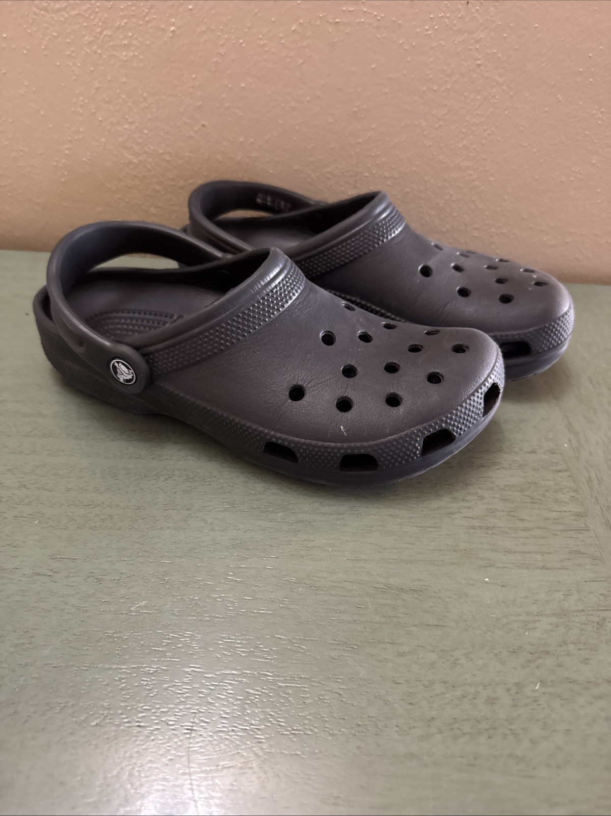 Crocs Classic Clogs Black Unisex Men 7 Women