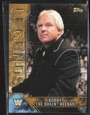 2017 Topps Legends of WWE #14 Bobby The Brain Heenan Gold #/10 (JB)