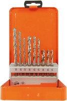 Projahn Spiralbohrer Kassette Stahl Stein Bohrer Holz 9-Tlg 5/6/8Mm Universalset