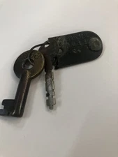 Antique PG&E Keys and Key Fob, Pacific Gas & Electric c1920