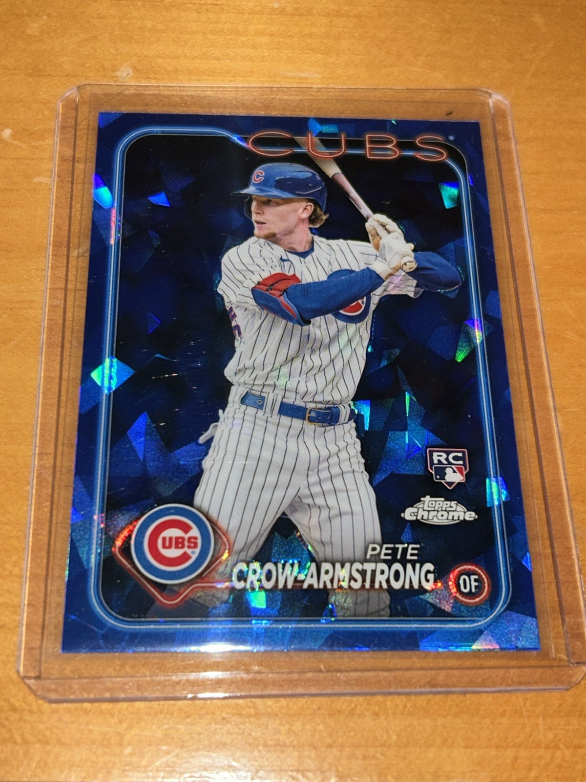 Pete Crow-Armstrong 2024 Topps Chrome Sapphire Rookie Card #407